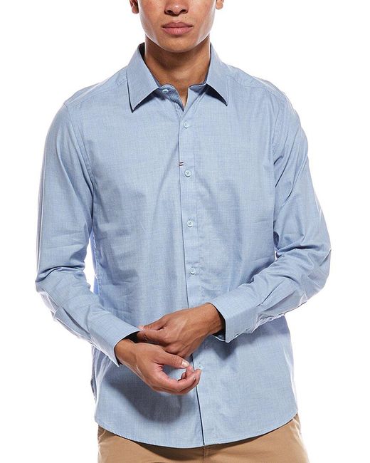 Robert Graham Blue Maxson Woven Shirt for men