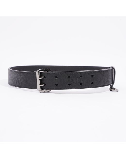 Dior Black Casual Belt Grained Leather for men