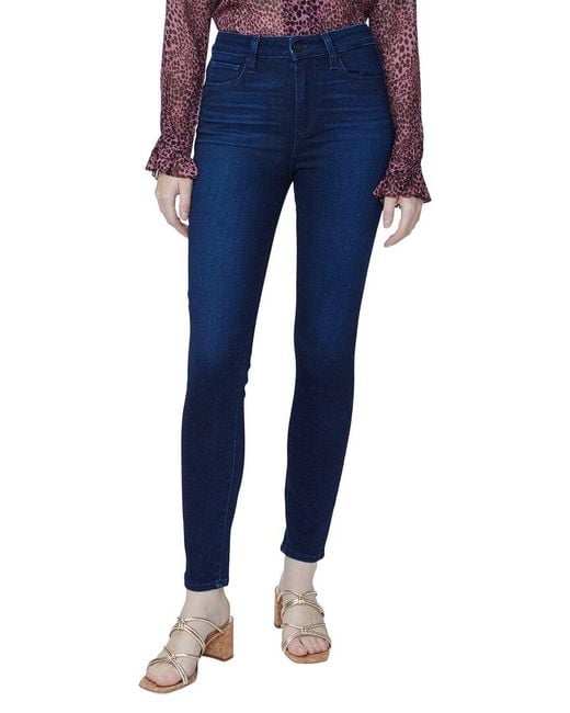 PAIGE Blue Hoxton High Rise Ultra Skinny Ankle Jean