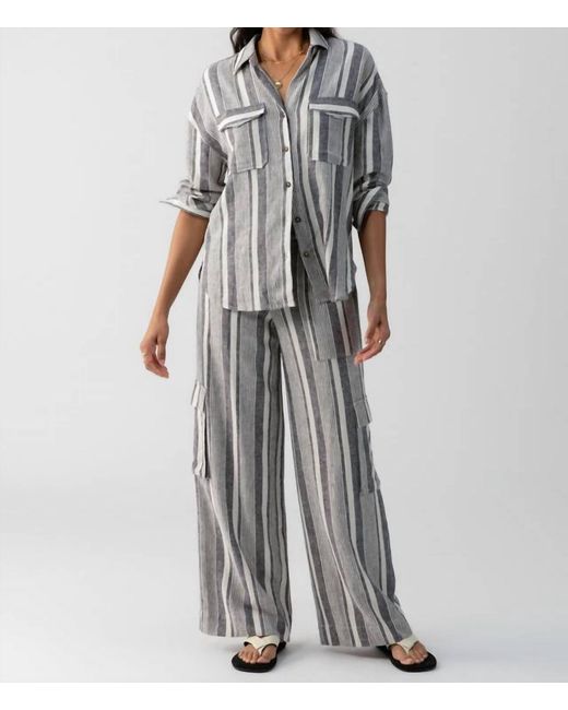 Sanctuary Gray Pocket Shirt