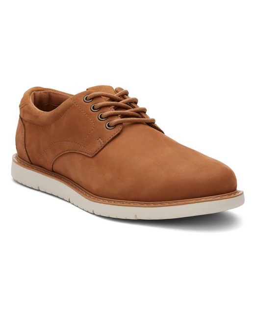 TOMS Brown Navi Leather Lace-up Oxfords for men
