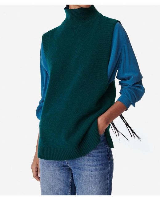Vanessa Bruno Blue Vitina Sleeveless Sweater