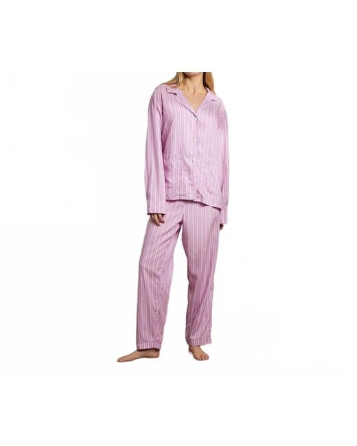 The Sleep Code Pink Striped Soft Pajama