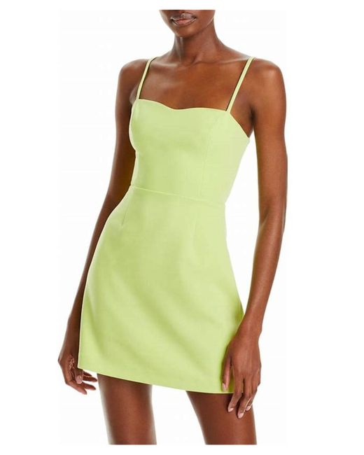 French Connection Green Whisper Tieback Dress