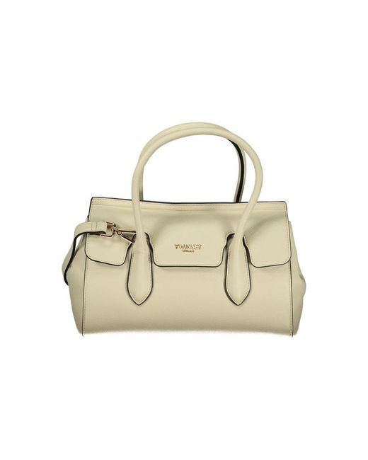 Twinset Metallic Twinset Polyurethane Tote