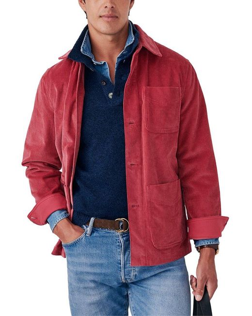 J.McLaughlin Red Weekender Jacket for men