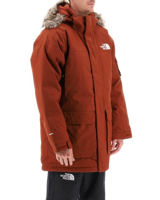 The North Face Orange Mcmurdo Hooded Padded Parka
