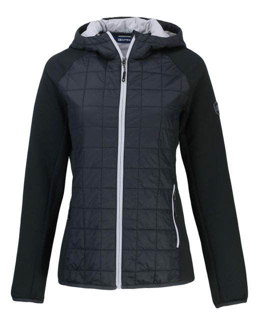 Cutter & Buck Black Rainier Primaloft Eco Full Zip Hybrid Jacket
