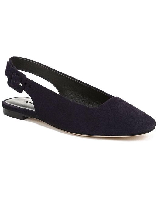 Vince Blue Brody Suede Flat