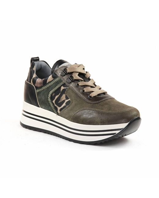 Nero Giardini Black Military Sneaker