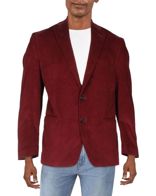 Lauren by Ralph Lauren Red Corduroy Classic Fit Sportcoat for men