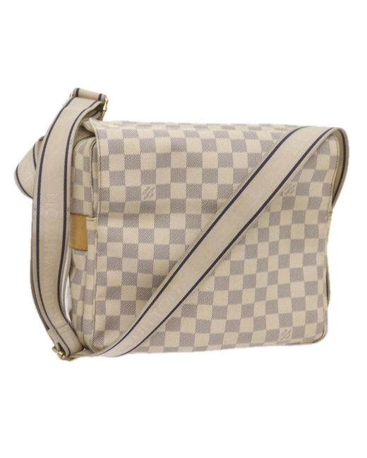 Louis Vuitton Natural Naviglio Canvas Shoulder Bag (pre-owned)
