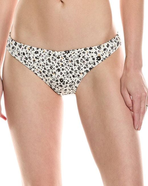 Volcom White Ditsy Daze V Bikini Bottom
