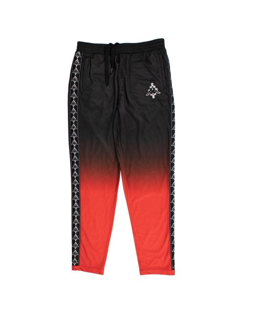 Marcelo Burlon 'kappa' Gradient Pants - Black/red for men