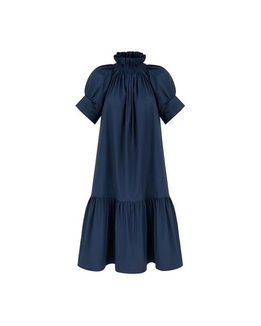 Monica Nera Blue Paloma Midi Dress