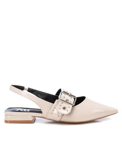 Xti Natural Slingback Flat Shoes