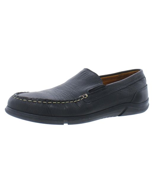 Allen Edmonds Blue Boulder Leather Slip On Loafers for men