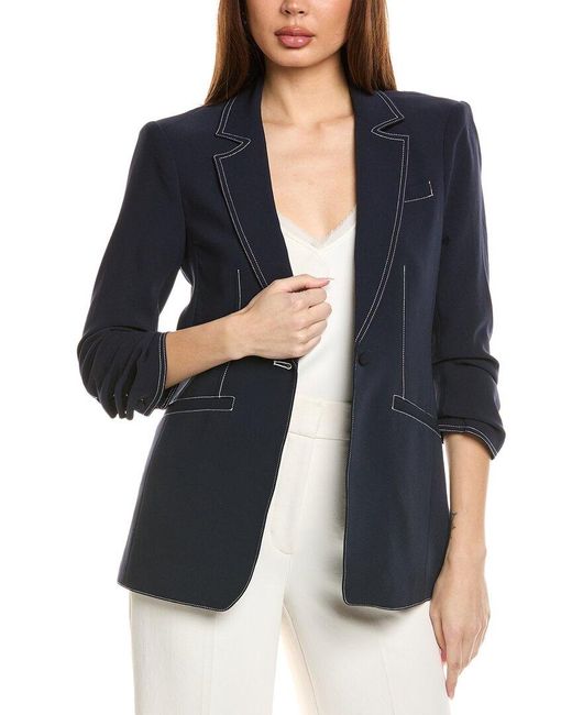 Cinq À Sept Blue Cinq A Sept Khloe Tailored Fit Blazer