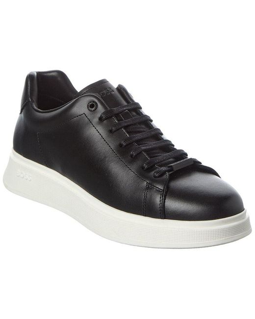 Boss Black Bulton Leather Sneaker for men