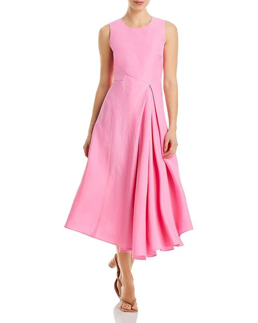 Lafayette 148 New York Pink Drapey Long Maxi Dress