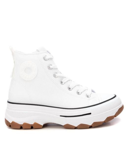 Xti White Sneaker Booties