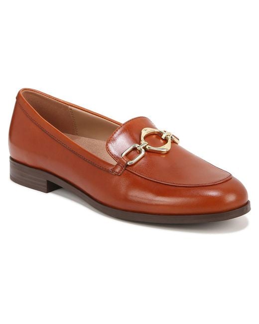 Naturalizer Brown Mya Leather Slip On Loafers