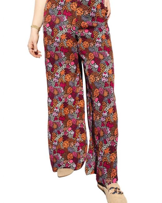 WILD PONY Red Flare Trouser Pant