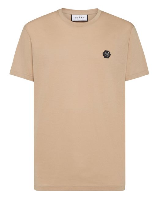 Philipp Plein Natural T-Shirt Round Neck Basic for men