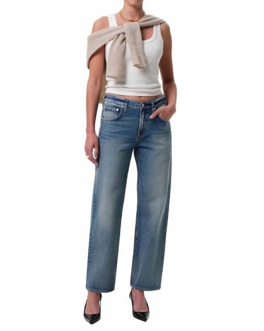 Citizens of Humanity Blue Lindz Low Rise Straight Jeans
