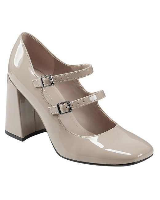Marc Fisher Natural Charisy Adjustable Mary Jane Heels