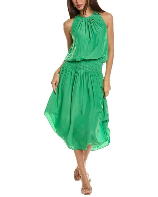 Ramy Brook Green Sleeveless Audrey Midi Dress