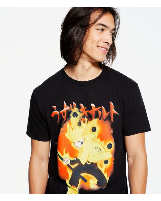 Naruto Anime Graphic Tee in Grey (Gray 