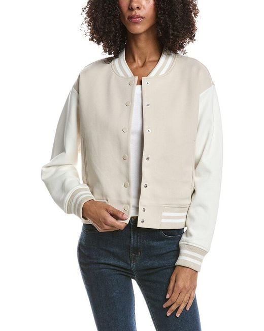 Bernardo Natural Ponte Varsity Jacket