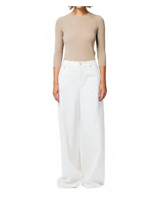 Tibi White Denim Murray Jean