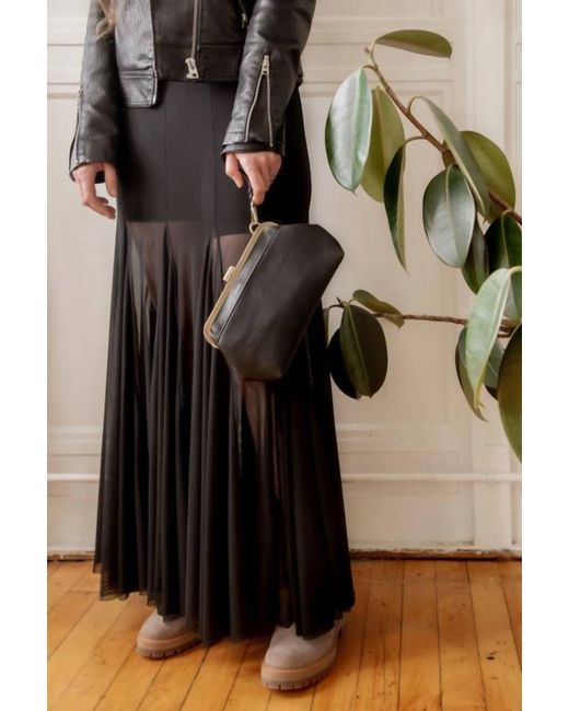 Joy Susan Black Vivie Frame Convertible Bag