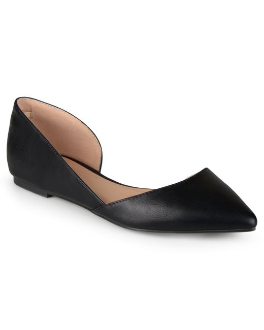 Journee Collection Black Collection Cortni Flat