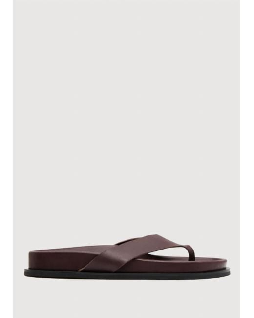 St. Agni White Thong Slide