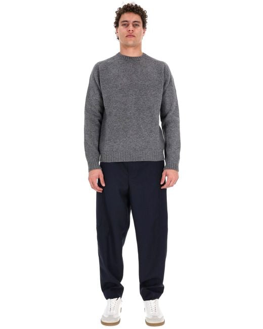 Herno Blue Classic Sweater for men