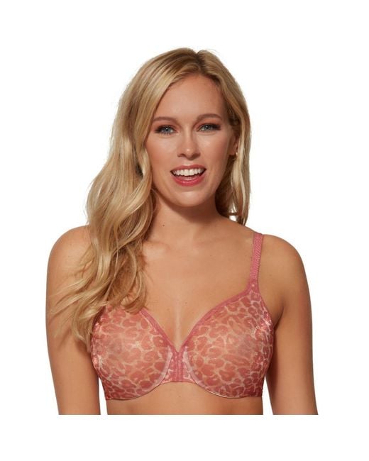 TRUEDAMES Brown Elegant Animal Pattern Support Bra