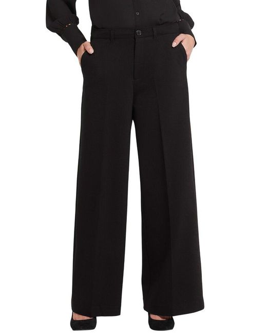 NYDJ Petite Whitney Black Wide Leg Jean
