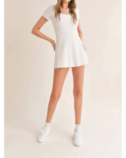 Sadie & Sage Natural Elite Mini Skort Dress