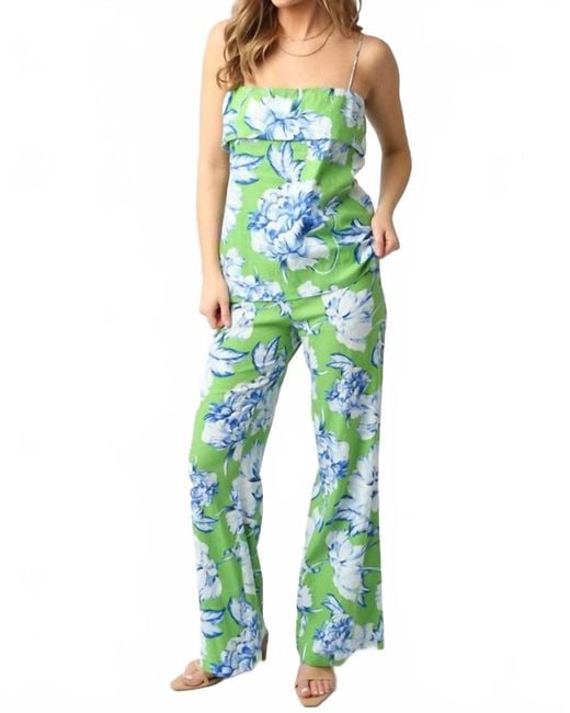 Olivaceous Green Isla Floral Set