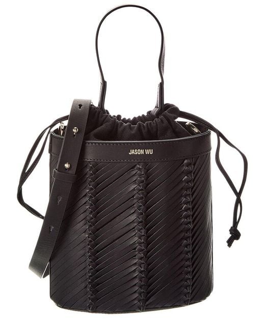 Jason Wu Black Leather Bucket Bag