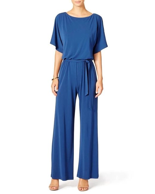 Trina Turk Bernice Jumpsuit In Blue Lyst