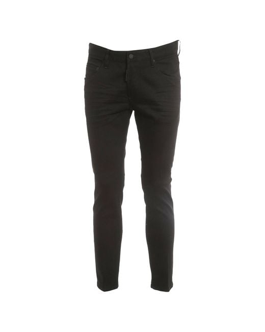 DSquared² Black Bull Skater Jeans for men