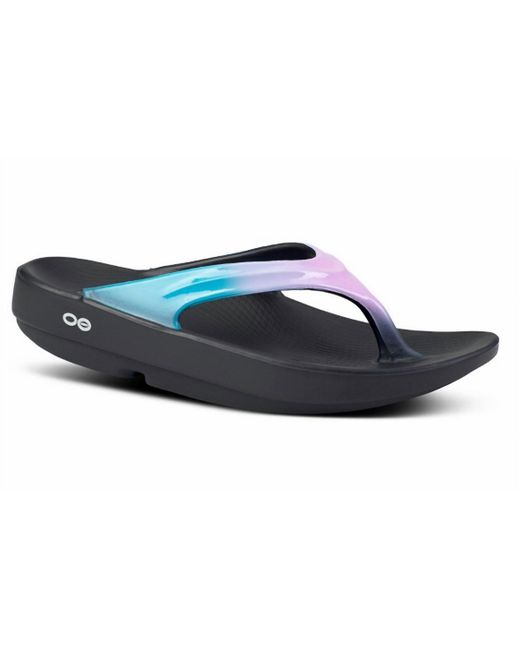 OOFOS Blue Oolala Luxe Sandal