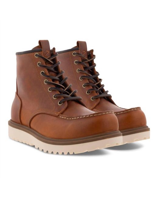 Ecco Brown Staker Boot for men