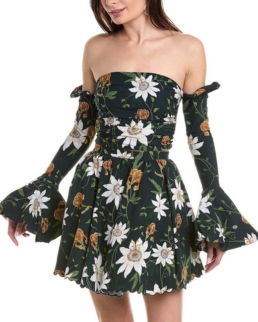 Agua Bendita Green Pasiflora Crop Top