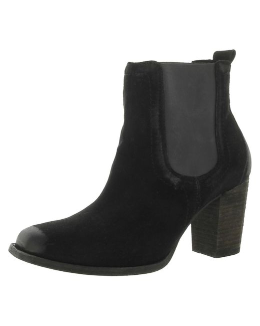 Trask Black Vaden Square Toe Ankle Chelsea Boots