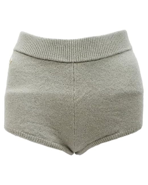 Sandro Gray Sandro Knit Mini Shorts